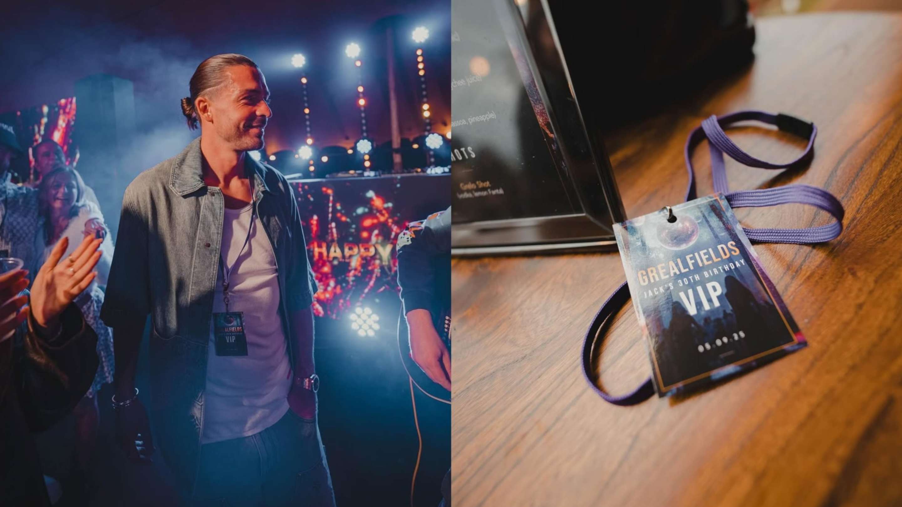 Jack Grealish hosts secret 'Grealfields' bash to celebrate 30th birthday